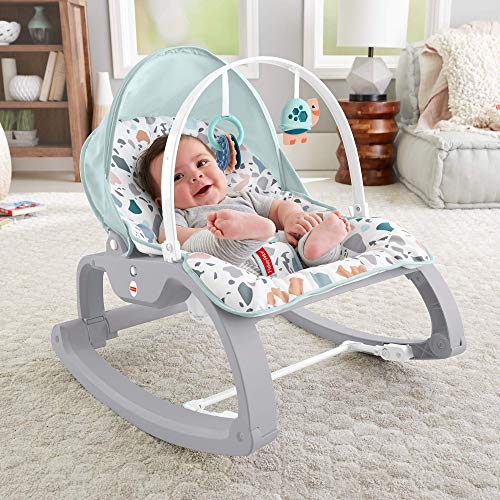 Fisher-Price GMD21 Deluxe Infant-to-Toddler Rocker, Multi-Coloured