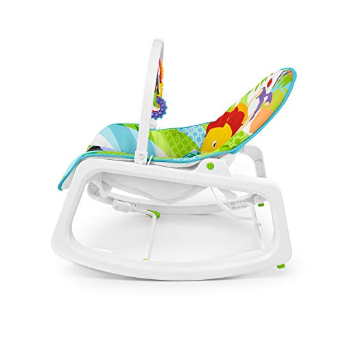 Fisher-Price - Hamaca Crece Conmigo Forest Fun, Silla para Bebé (Mattel GYC82), Embalaje sostenible