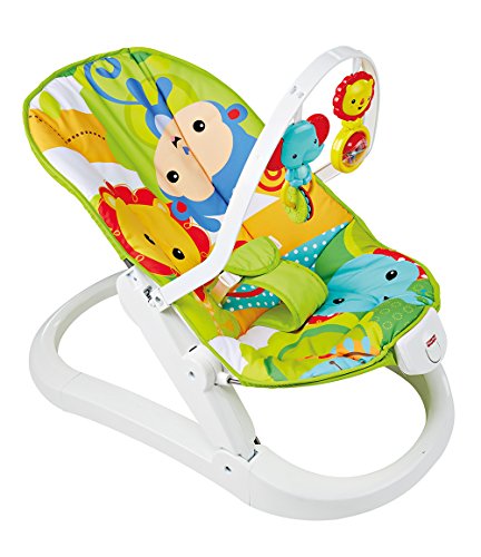 Fisher-Price Hamaca plegable animalitos de la selva, hamaca para bebé (Mattel CMR20) , color/modelo surtido