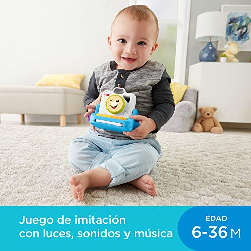 Fisher-Price - Instantánea Haz Clic y Aprende, Juguete con Música y Luz para Niños + 6 Meses (Mattel GMX37)