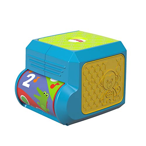 Fisher-Price León caja de sorpresas, juguete para bebé + 6 meses (Mattel FHF77)