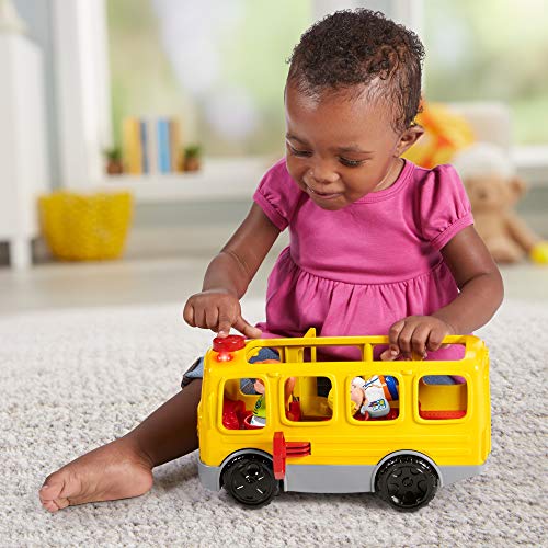 Fisher-Price Little People Autobús siéntate conmigo, juguetes bebés 1 año (Mattel FKX01)