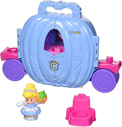 Fisher-Price Little People Disney Princess Cinderella's Fold 'N Go Carriage Playset