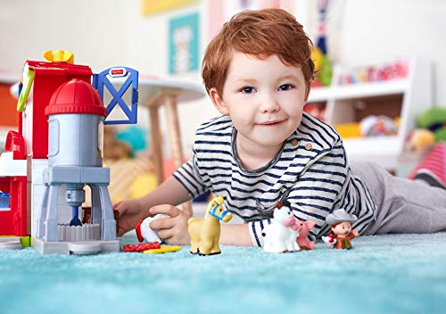 Fisher-Price - Little People Farmoria de los Animales Felices, con Sonidos y música, Juguete para niños de 1 años [Italiano], FKD15