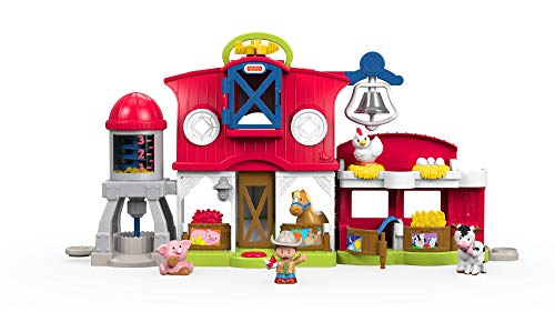 Fisher-Price - Little People Farmoria de los Animales Felices, con Sonidos y música, Juguete para niños de 1 años [Italiano], FKD15