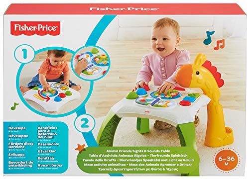 Fisher-Price - Mesa de actividades jirafita Juguetes bebés +6 meses (Mattel CCP66)