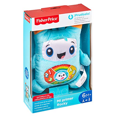 Fisher-Price Mi primer Rocky, juguete con sonidos para bebé +6 meses (Mattel GFJ18)