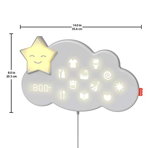 Fisher-Price Nube Lumalou Cuida Tu Rutina, ayudante sueño y rutina de dormir para bebés (Mattel GWM53)