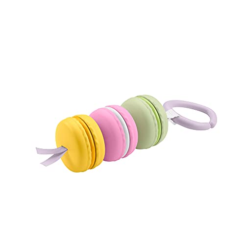 Fisher-Price sonajero mi primer macaron, juguete de actividades regalo para bebés + 3 meses (Mattel GRR45)