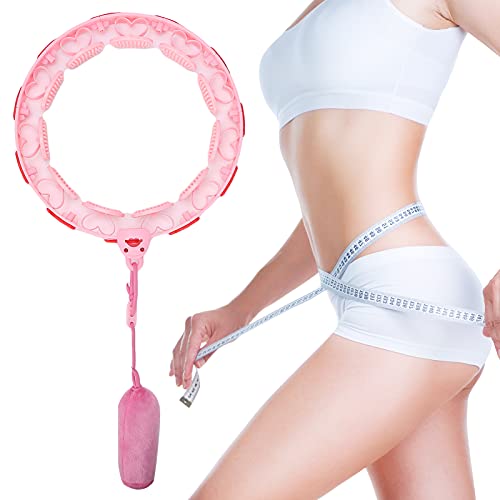 Fitness Sport Hoop - Ajustable Smart Weighted Hola Hoops Abdominal Trainers Aro de ejercicio de entrenamiento adelgazante de cintura para el hogar extraíble para ejercicio de pérdida de peso