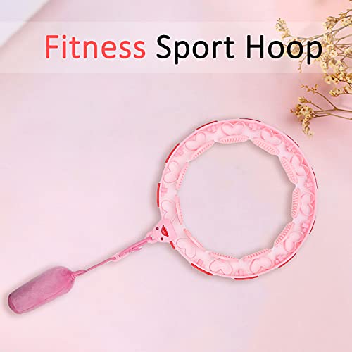 Fitness Sport Hoop - Ajustable Smart Weighted Hola Hoops Abdominal Trainers Aro de ejercicio de entrenamiento adelgazante de cintura para el hogar extraíble para ejercicio de pérdida de peso