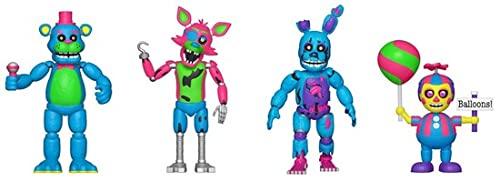 Five Nights at Freddy'S Blacklight Figuras de acción Exclusivo Freddy, Foxy, Springtrap, niño Globo