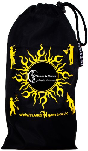 Flames 'N Games LED POI - Glow POI - Estroboscopico Rapido + Bolsa de Viajo!