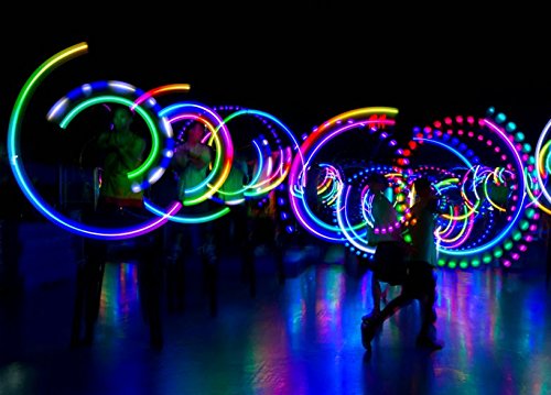 Flames 'N Games LED POI - Glow POI - Estroboscopico Rapido + Bolsa de Viajo!