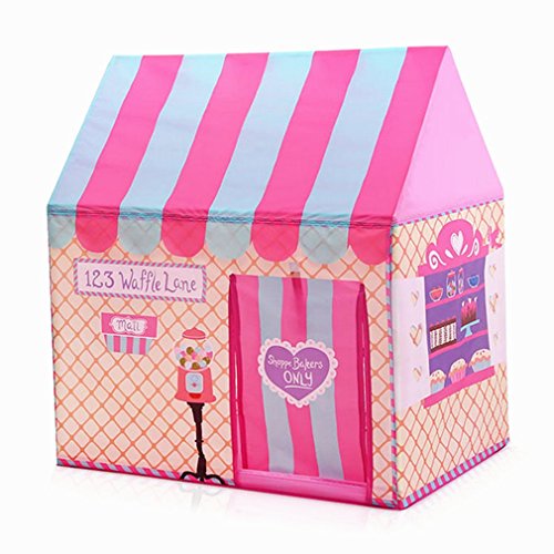 Floving Tienda combinada Infantil Rosa, Tienda de Caza Rosa, túnel Combinado (Tent)