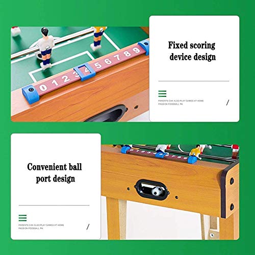 F.L.S Mesa Multifuncional Multijuegos Futbolin Mesa Mesa de foosbol clásico para Adultos y niños, Juego de Foosball Profesional con Dos Bolas, Adecuado para arcadas Sala de Juegos para niños.