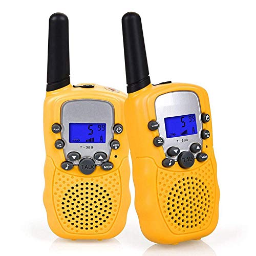 Flybiz Walkie Talkie Niños PMR446 8 Canales LCD Pantalla Función VOX 10 Tonos de Llamada Bloqueo de Canal Linterna Incorporado 8 Canales LCD Pantalla VOX …