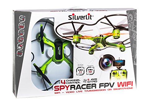 Flybotic by Silverlit Spy Racer Wifi 36 cm - Drone con cámara para visión de inmersión - Juguete volante - Uso interior y exterior