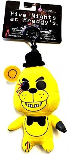 FNAF - Clip de peluche con licencia oficial de Five Nights At Freddy's 5 Golden Freddy