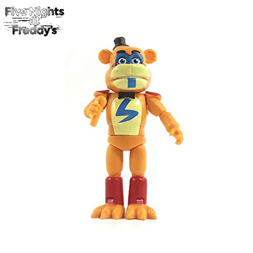 	 FNAF Figuras de Acción Five Nights at Freddy'S Collectible Glamrock Freddy Chica Montgomery Gator Roxanne Wolf Vanny Muñecos y Figuras de Fantásticas de Juguete para Niños Regalo 5PCS-12cm