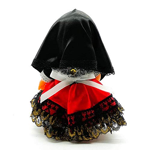 Folk Artesanía Muñeca Regional colección de 15 cm con Vestido típico Cartagenera Cartagena Murcia España.