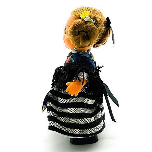 Folk Artesanía Muñeca Regional colección de 15 cm con Vestido típico Extremeña Extremadura España.