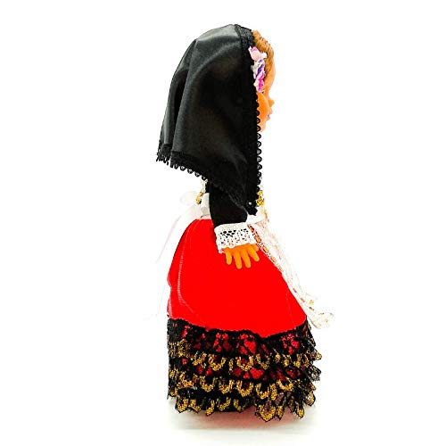 Folk Artesanía Muñeca Regional colección de 25 cm con Vestido típico Cartagenera Cartagena Murcia España.