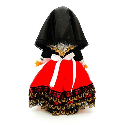 Folk Artesanía Muñeca Regional colección de 25 cm con Vestido típico Cartagenera Cartagena Murcia España.