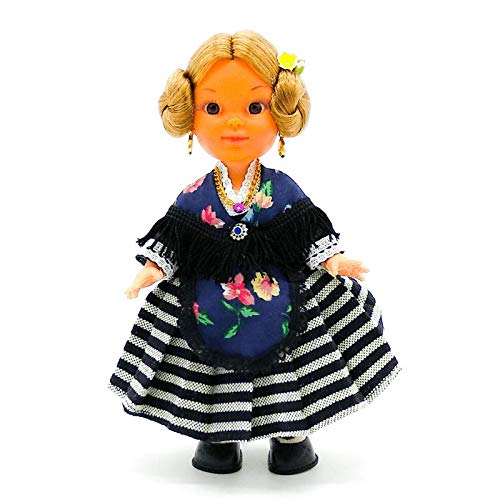 Folk Artesanía Muñeca Regional colección de 25 cm con Vestido típico Extremeña Extremadura España.