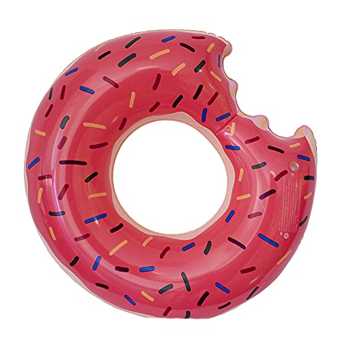 fondosub Flotador Rueda Donuts Mordido Infantil 60 cm (49434), Rosa, Marrón