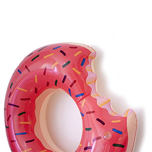 fondosub Flotador Rueda Donuts Mordido Infantil 60 cm (49434), Rosa, Marrón