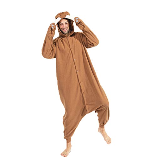 FORLADY Animal Walrus Onesie Pijamas para Adultos Unisex Polar Fleece Cosplay Disfraz Disfraz