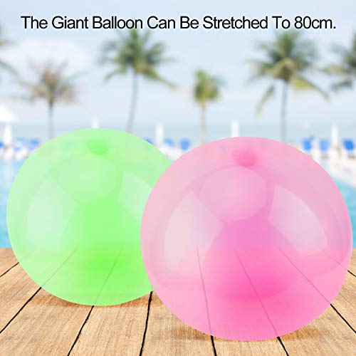 FORMIZON Bubble Balloon, Bubble Ball Agua Globo Inflable de Burbujas de Agua para Niños Adultos Verano Playa Jardín Fiesta al Aire Libre (Polvo Verde)