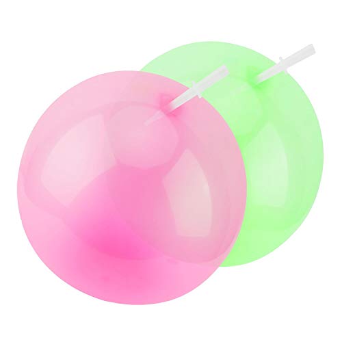 FORMIZON Bubble Balloon, Bubble Ball Agua Globo Inflable de Burbujas de Agua para Niños Adultos Verano Playa Jardín Fiesta al Aire Libre (Polvo Verde)