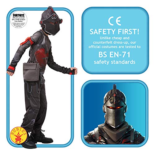 Fortnite - Disfraz Black Knight para niño, 9-10 años (Rubies 300199-XL)