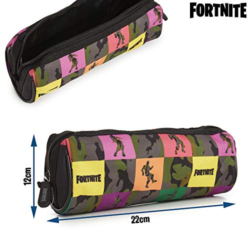 Fortnite Estuche Escolar Niño, Estuches para Lápices Diseño Emotes y Llama Ovalados y Rectangulares, Materiales Escolares Producto Oficial Fornite, Regalos para Chicos y Chicas (Barril emote)