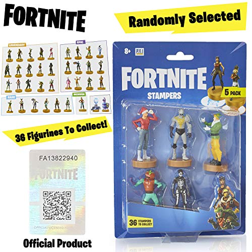 Fortnite figuras de acción | Juego de 5 figuras de Fortnite juguete coleccionables | Juguetes para adultos y niños | Accesorios Fortnite y regalos para jugadores, paquete de 5 (selección aleatoria)