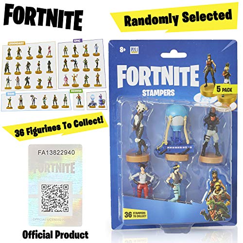 Fortnite figuras de acción | Juego de 5 figuras de Fortnite juguete coleccionables | Juguetes para adultos y niños | Accesorios Fortnite y regalos para jugadores, paquete de 5 (selección aleatoria)