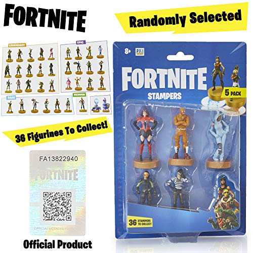 Fortnite figuras de acción | Juego de 5 figuras de Fortnite juguete coleccionables | Juguetes para adultos y niños | Accesorios Fortnite y regalos para jugadores, paquete de 5 (selección aleatoria)