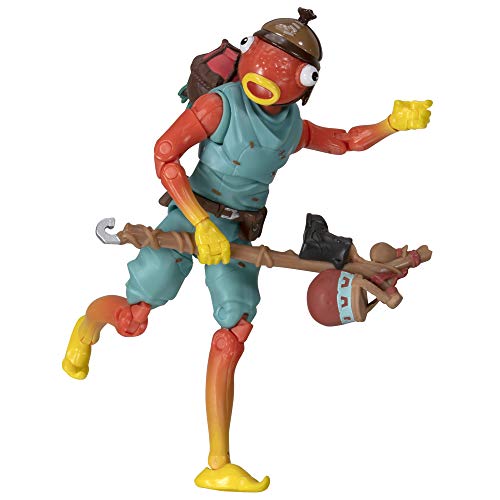 Fortnite FNT0524 Legendary Series, Paquete de 15.5 cm Figura de acción de palillo de Pescado, Incluye Herramienta de Cosecha, 3 Armas, 1 Espalda Bling, 3 Caras Intercambiables, recogerlas Todas