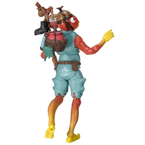 Fortnite FNT0524 Legendary Series, Paquete de 15.5 cm Figura de acción de palillo de Pescado, Incluye Herramienta de Cosecha, 3 Armas, 1 Espalda Bling, 3 Caras Intercambiables, recogerlas Todas