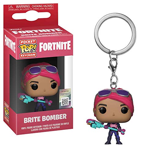 Fortnite - Funko Llavero con Anilla Brite Bomber Pocket Pop! 4cm