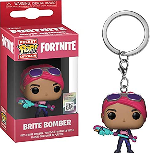 Fortnite - Funko Llavero con Anilla Brite Bomber Pocket Pop! 4cm