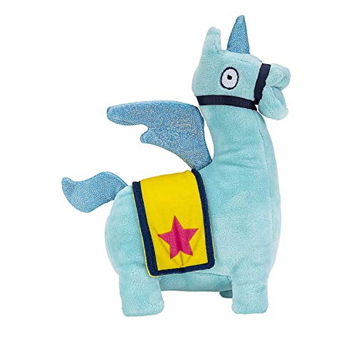 Fortnite Loot FNT0153 - Peluche de Unicornio arcoíris con Llama (Aprox. 18 cm de Alto, en Dos Modelos Diferentes)