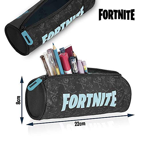 FORTNITE Portatodo Redondo, Unisex niños, Multicolor, 22X8X8