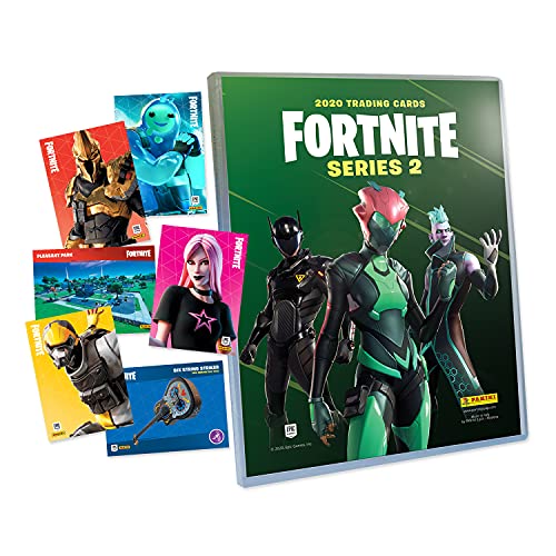 Fortnite Series 2- Archivador + 3 Sobres, Color Verde (Panini España 1)