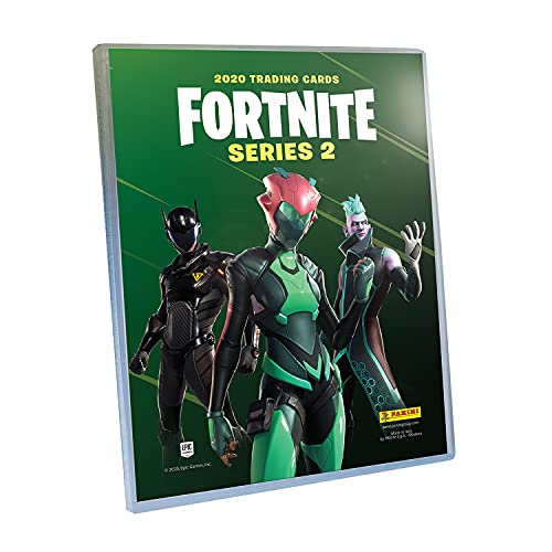 Fortnite Series 2- Archivador + 3 Sobres, Color Verde (Panini España 1)