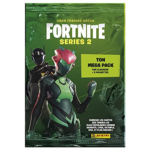 Fortnite Series 2- Archivador + 3 Sobres, Color Verde (Panini España 1)