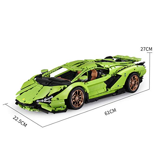 Foxcm Technic - Coche Deportivo para Lamborghini, Set de Construcción, 3868 Bloques - Compatible con Lego