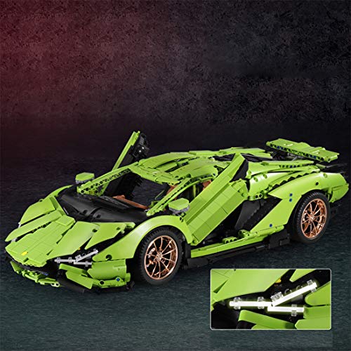 Foxcm Technic - Coche Deportivo para Lamborghini, Set de Construcción, 3868 Bloques - Compatible con Lego